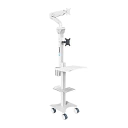 PeopleLink Telehealth Cart - shelves view - Thumbnail