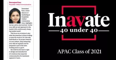 Inavate 40 Under 40-Award
