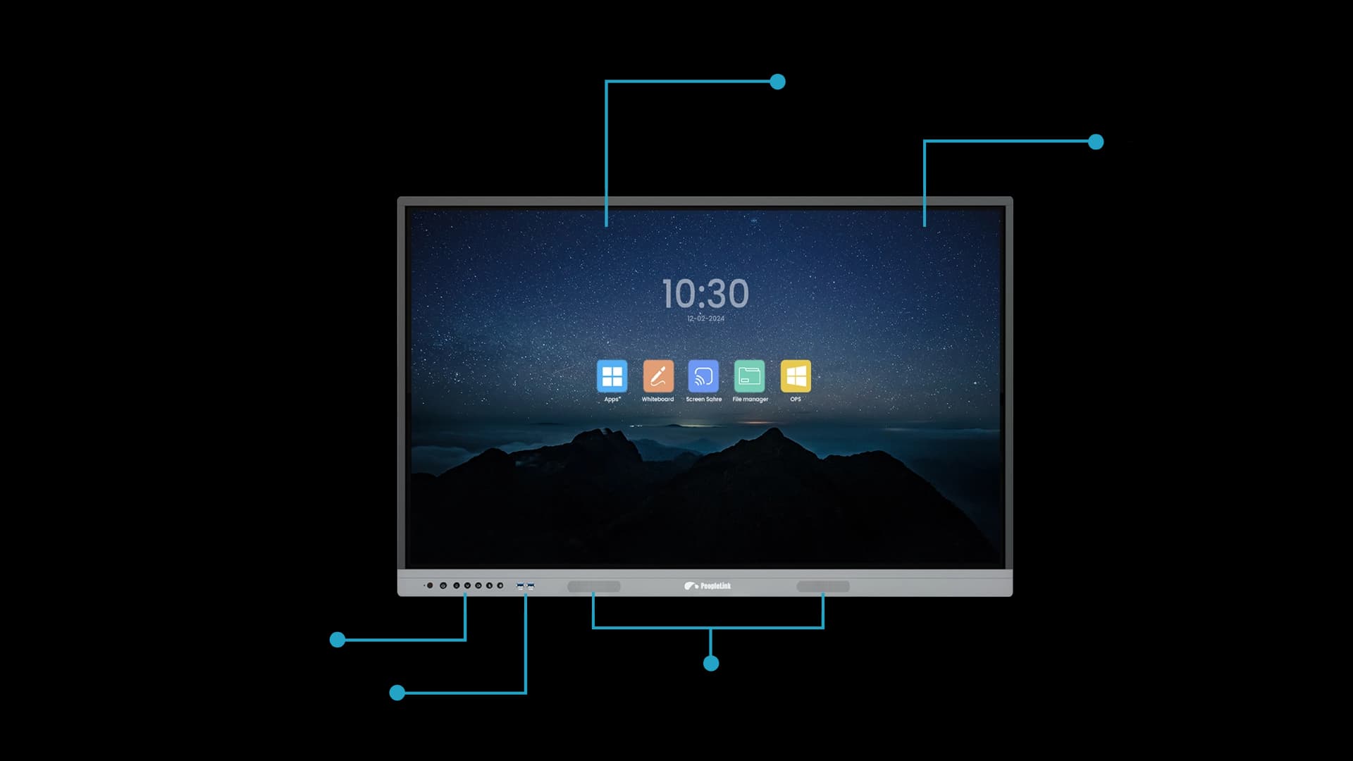 Interactive Display Front View