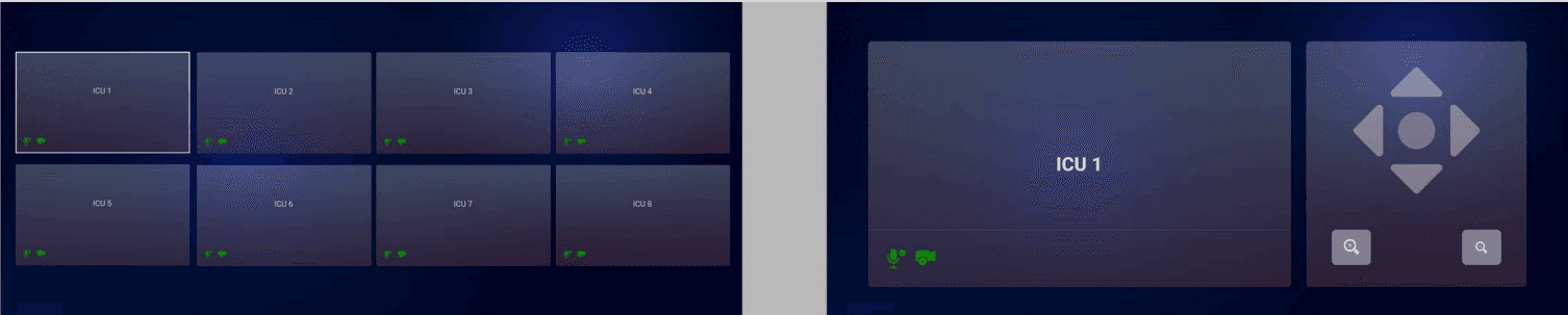 ICU Control Panel Interface