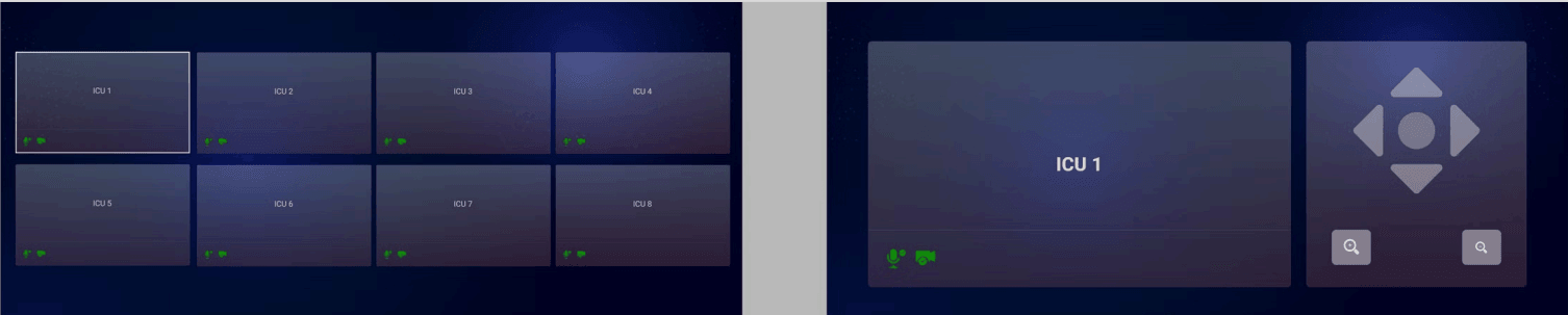 ICU Control Panel Interface