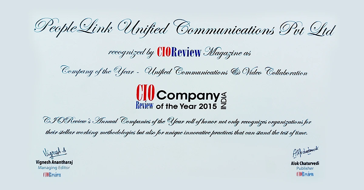 Unified Communication & Video Collaboration Company of the Year